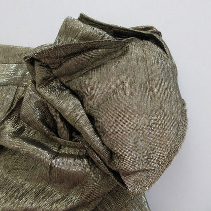 Chanel Creations Chanel Vintage Gold Metallic Blouse Long Sleeve Pullover Top