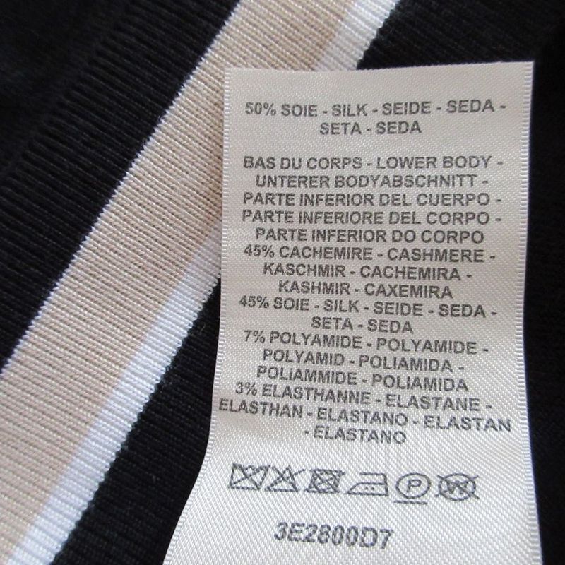 Hermes Cut and Sewn Twill Raine Ex-Libris 3e2800d7 Black Silk Cashmere Short