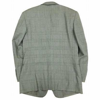 Yves Saint Laurent 90s Vintage Glen Check Tailored Jacket