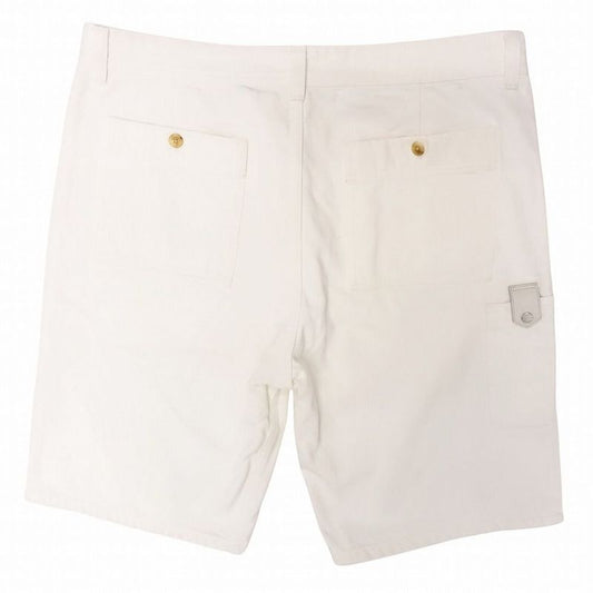 Louis Vuitton White Denim Shorts Chinos Half Pants Cotton 44 White Men's