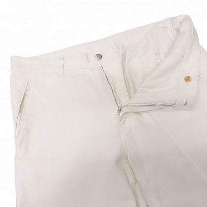 Louis Vuitton White Denim Shorts Chinos Half Pants Cotton 44 White Men's