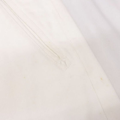 Louis Vuitton White Denim Shorts Chinos Half Pants Cotton 44 White Men's