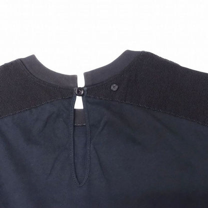 Prada Shoulder Patch T-Shirt Short Sleeve Top Black 35826 S152 Women