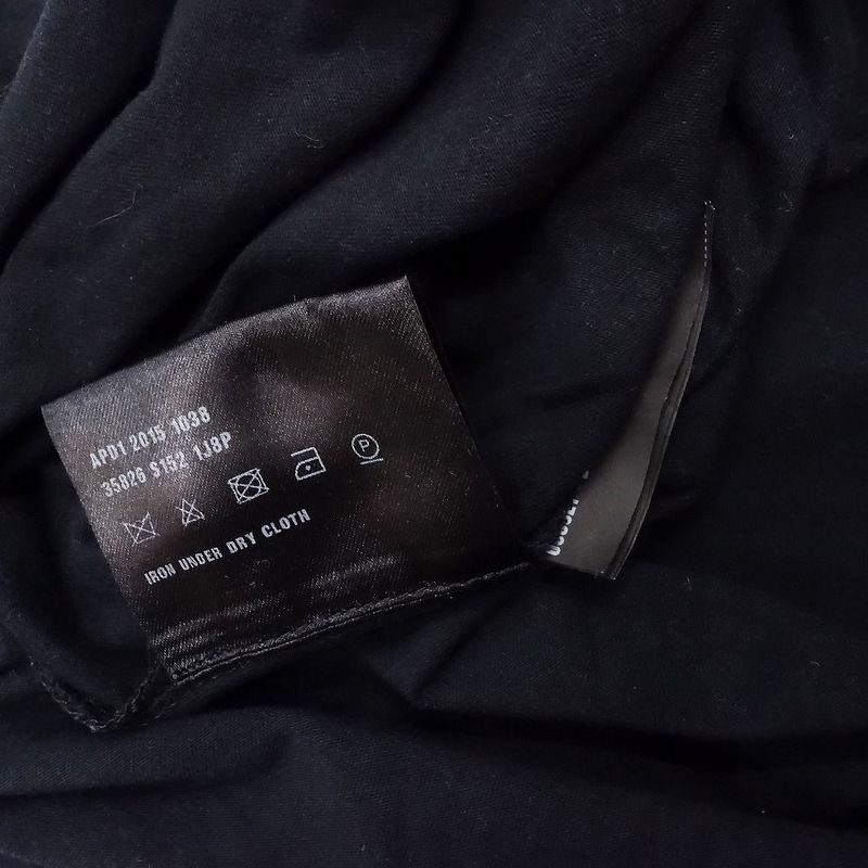 Prada Shoulder Patch T-Shirt Short Sleeve Top Black 35826 S152 Women