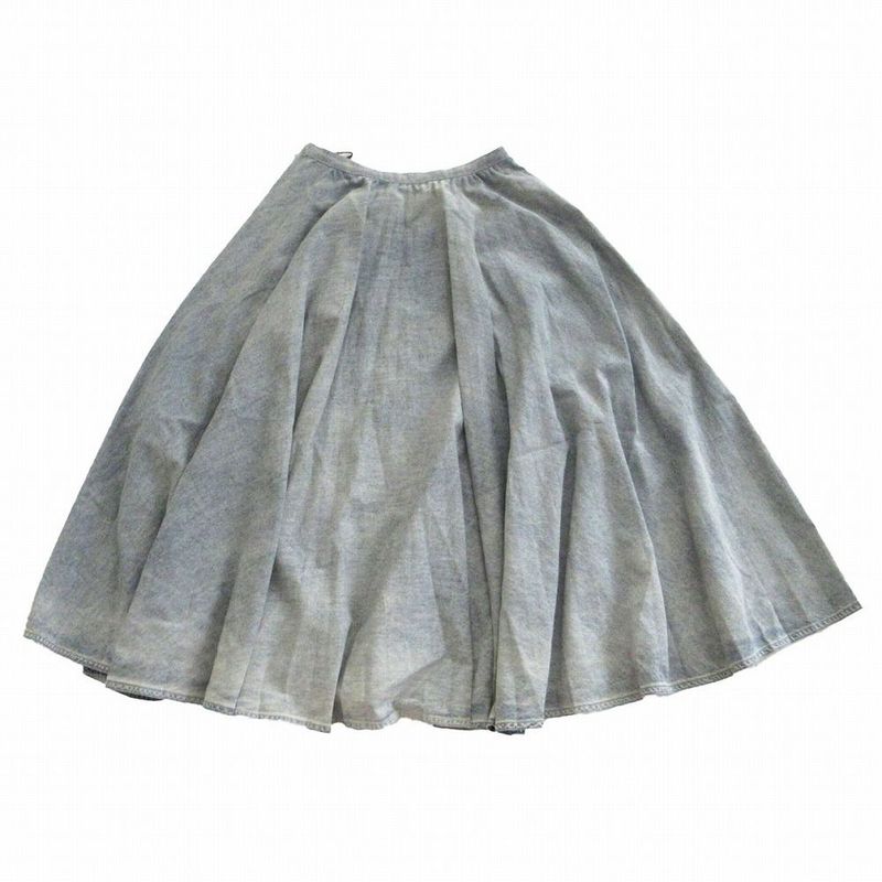 Christian Dior Long Skirt Pleated Washed 052j04a3634 Size 34 S Women