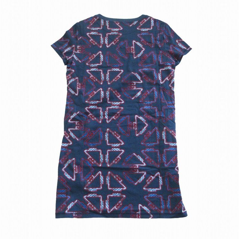 Hermes 22ss Jersey Cotton Tattersall Print Tatersales Dress Short Sleeves Mini