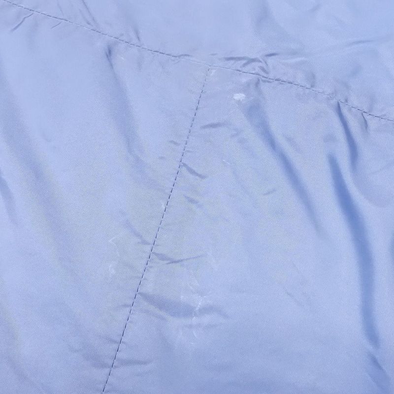 Prada 29b843 Padded Jacket Nylon Zip Up Blouson Hoodie Light Blue Size M Women's