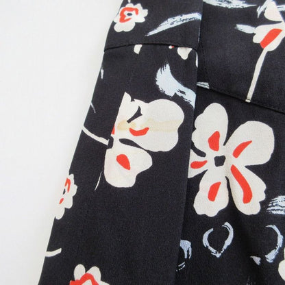 Tagged Chanel P07463v05579 Dress Navy Sleeveless Floral Silk Karl Lagerfeld 36