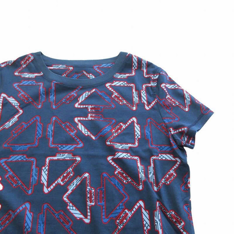 Hermes 22ss Jersey Cotton Tattersall Print Tatersales Dress Short Sleeves Mini