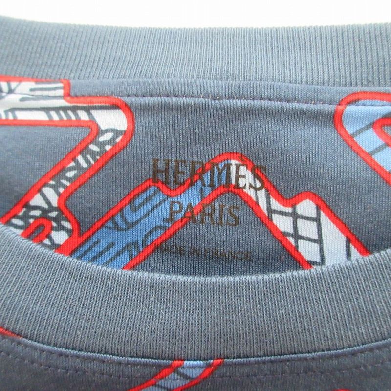 Hermes 22ss Jersey Cotton Tattersall Print Tatersales Dress Short Sleeves Mini