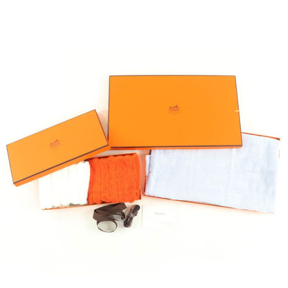 Hermes Carr Towel Steers 100% Cotton Hand Towels and Towels Set of 3 Oranje
