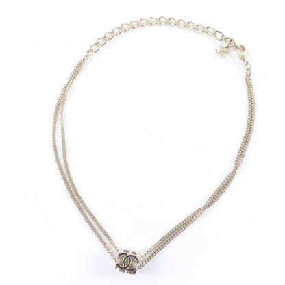 Chanel A22k Coco Mark Cube Necklace Pendant Accessory Gold Made in Italy Weight