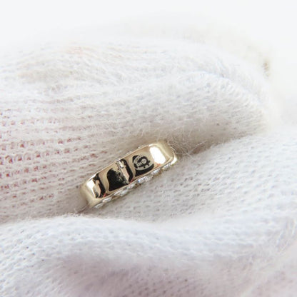 Chanel B24k Coco Mark Crystal 2-Ring Earrings Accessory Gold with Box Made in