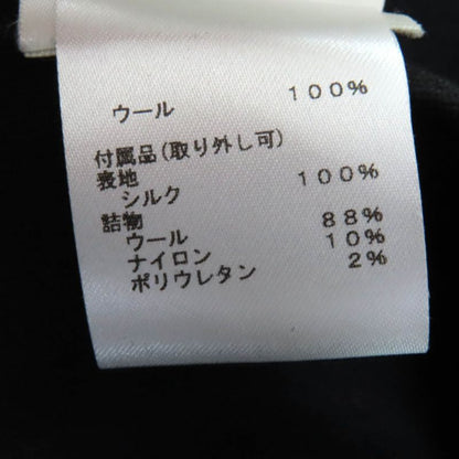 Louis Vuitton 2022 Fnju96 100% Wool Pleated Miniskirt Black 34 Made in France