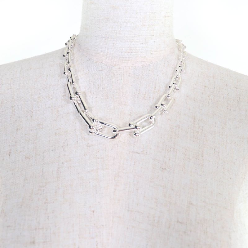 Tiffany & Co Tiffany & Co Hardware Graduated Link Necklace Ag925 Star Ring