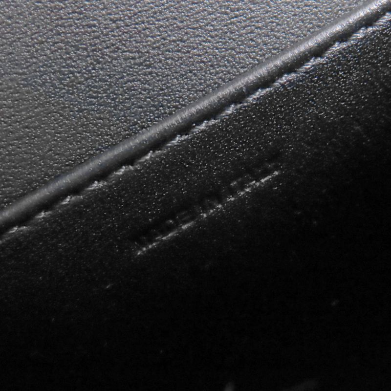 Celine Classic Box Teen Leather Shoulder Bag Black Gold Hardware Made in Italy