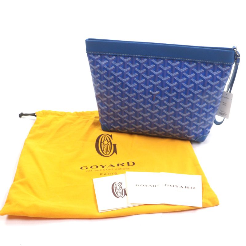 Goyard Contippmlty01cl01p Conti Pouch Leather Use Allover Strap Clutch Bag