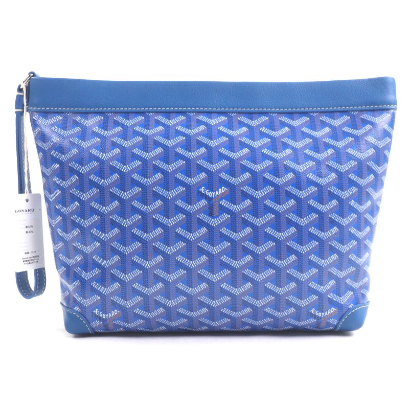 Goyard Contippmlty01cl01p Conti Pouch Leather Use Allover Strap Clutch Bag