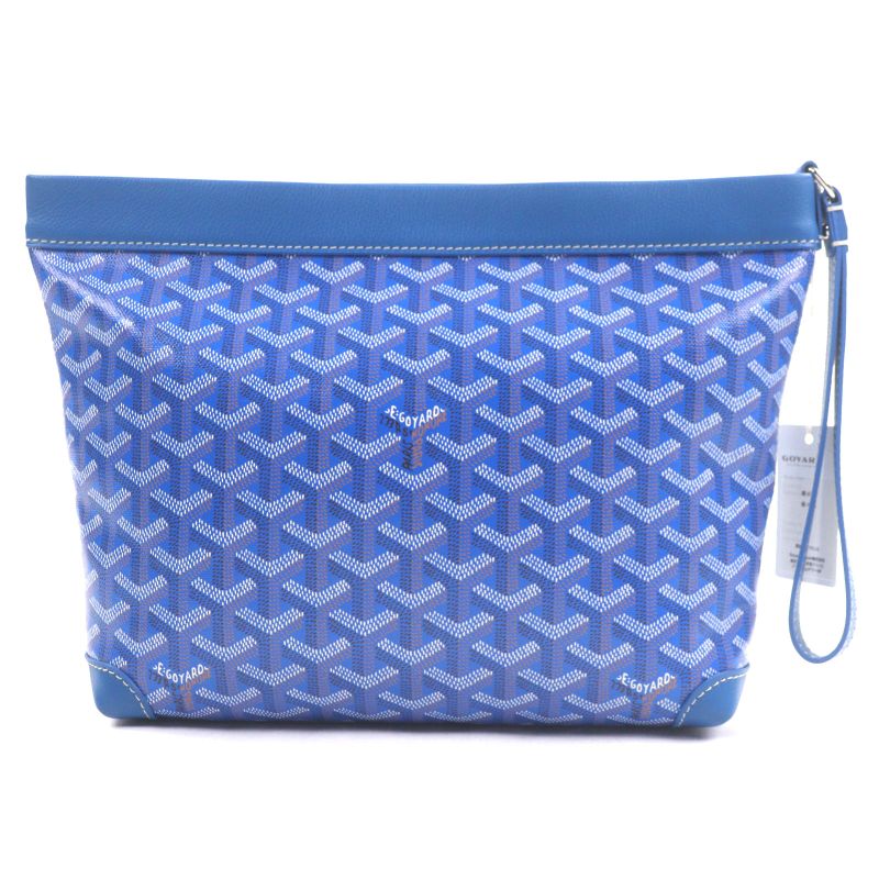 Goyard Contippmlty01cl01p Conti Pouch Leather Use Allover Strap Clutch Bag