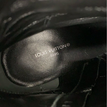 Louis Vuitton Silhouette Line Monogram Boots Short Shoes Suede Black