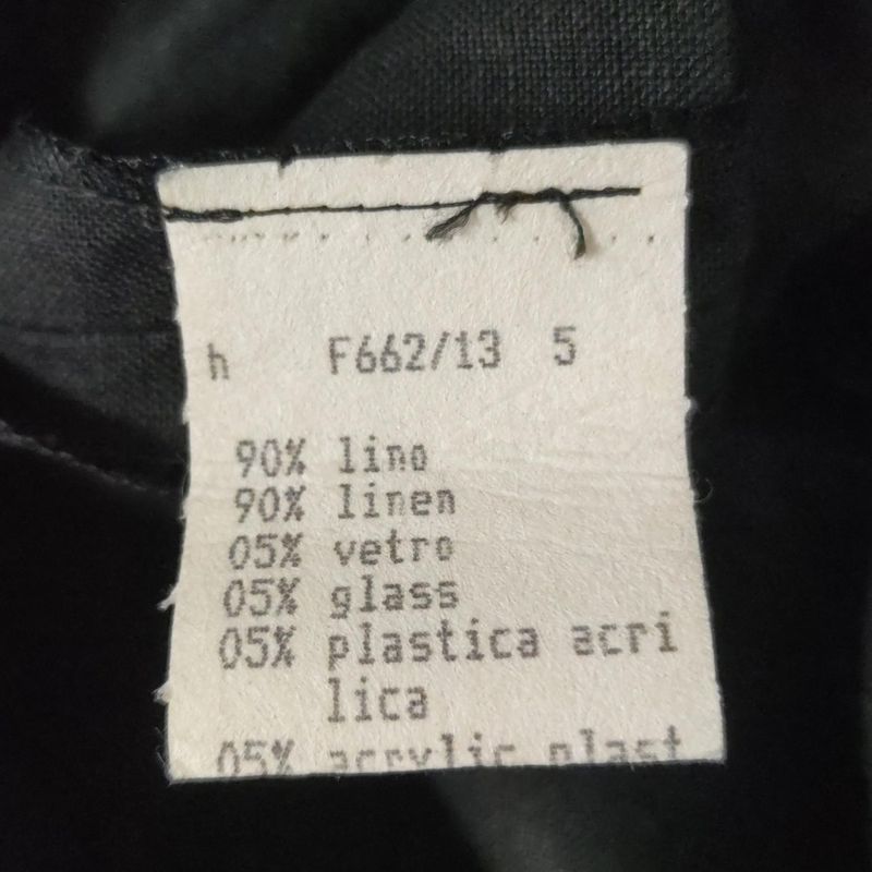 Fendi Dress Size 44 L Women - Black and White V-Neck Short Sleeves Knee Length