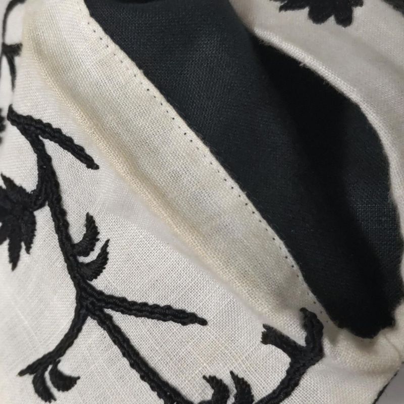 Fendi Dress Size 44 L Women - Black and White V-Neck Short Sleeves Knee Length