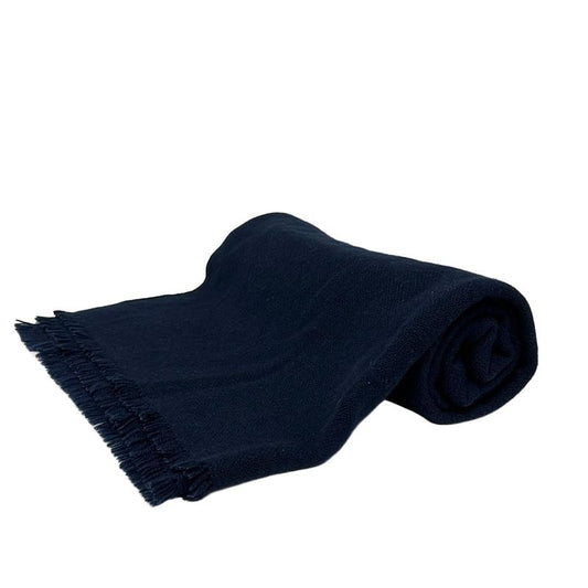 Hermes Shawl - Navy Cashmere