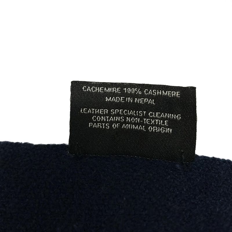 Hermes Shawl - Navy Cashmere