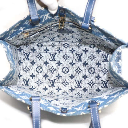 Louis Vuitton on the Go MM 2way Shoulder Bag Blue M59608 Ic Ladies Used