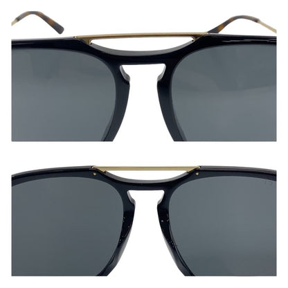 Gucci Black Brown Gold Hardware Plastic Gg0321s 001 5519 145 Sunglass Es Men's