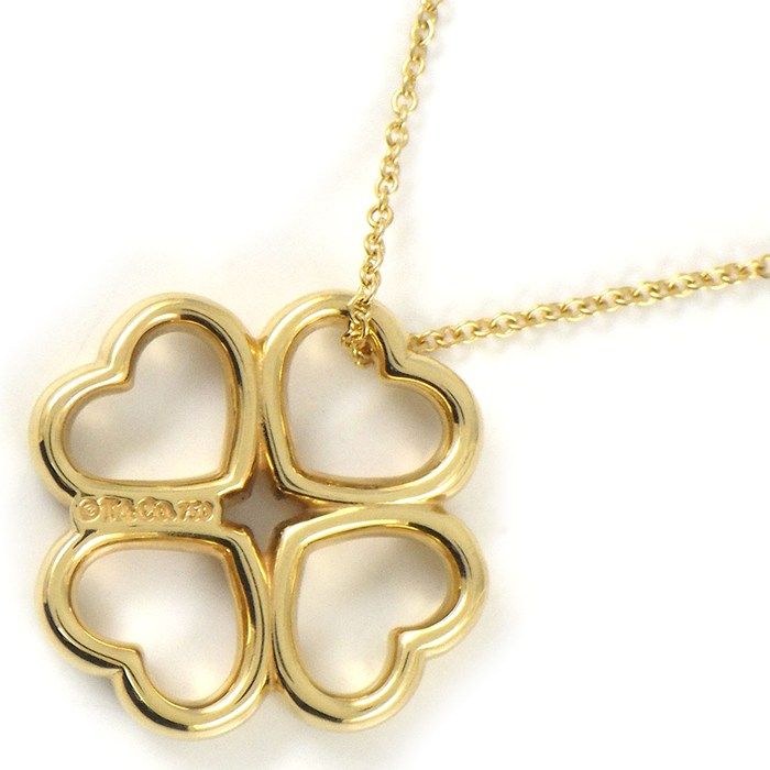 Tiffany & Co Tiffany & Co Necklace Heart Clover 18k Yellow Gold