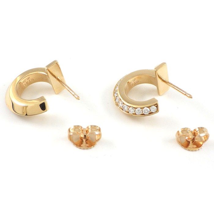 Tiffany & Co Tiffany & Co Earrings T One Hoop XS 69782981 Half Diamond Total