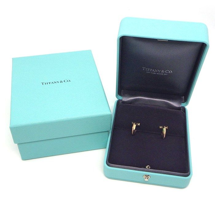 Tiffany & Co Tiffany & Co Earrings T One Hoop XS 69782981 Half Diamond Total