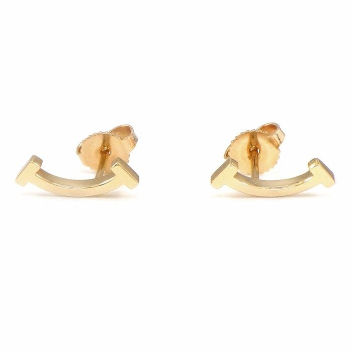 Tiffany & Co Tiffany & Co Earrings T-Smile Mini 60150754 18k Pink Gold