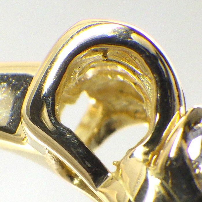 Tiffany & Co Tiffany & Co Ring with Ribbon Bow Motif and Diamonds 18k Yellow