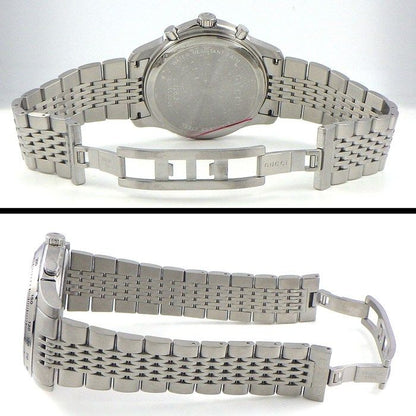 Gucci Watch G-Timeless 126.2 Ya126205 Black Dial Date Chronograph Small Second