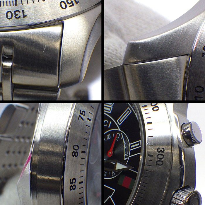 Gucci Watch G-Timeless 126.2 Ya126205 Black Dial Date Chronograph Small Second