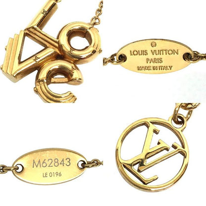 Louis Vuitton Necklace Lv&me Love Necklace M62843 Gold Color Aq6237