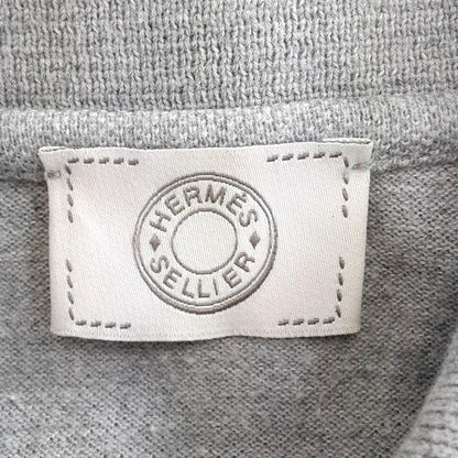 Hermes Long Sleeve Polo Shirt Size S Women's Excellent Condition - Gray