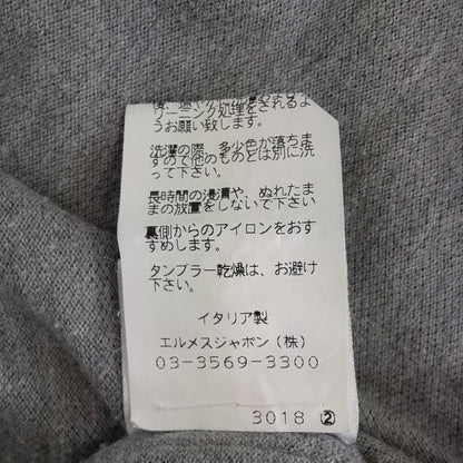 Hermes Long Sleeve Polo Shirt Size S Women's Excellent Condition - Gray