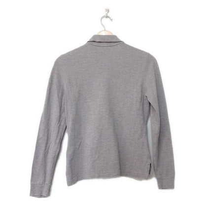 Hermes Long Sleeve Polo Shirt Size S Women's Excellent Condition - Gray