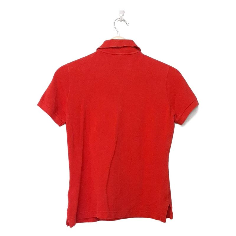 Hermes Short Sleeve Polo Shirt Size S Women's Excellent Condition - Red