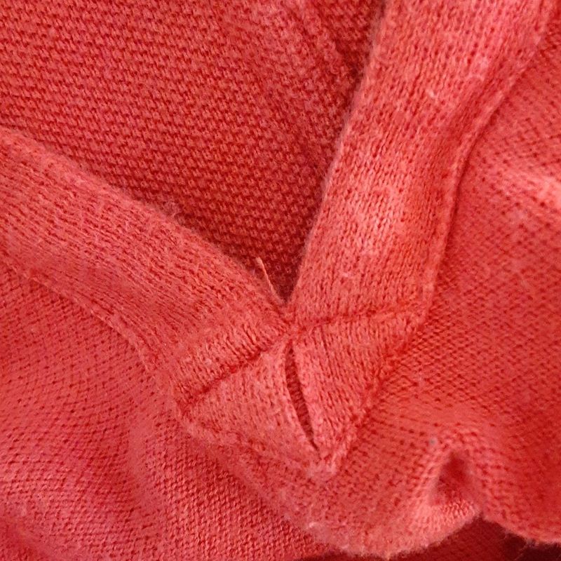 Hermes Short Sleeve Polo Shirt Size S Women's Excellent Condition - Red