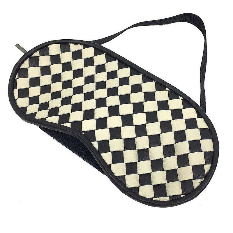 Unused Bottega Veneta Intrecciato Leather Eye Mask Aq6247