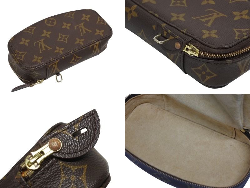 Louis Vuitton Poche Monte Carlo Jewelry Case Brown Gold — view 5
