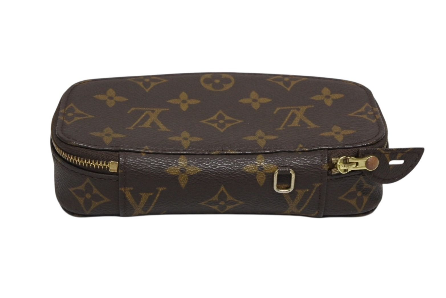 Louis Vuitton Poche Monte Carlo Jewelry Case Brown Gold — view 2
