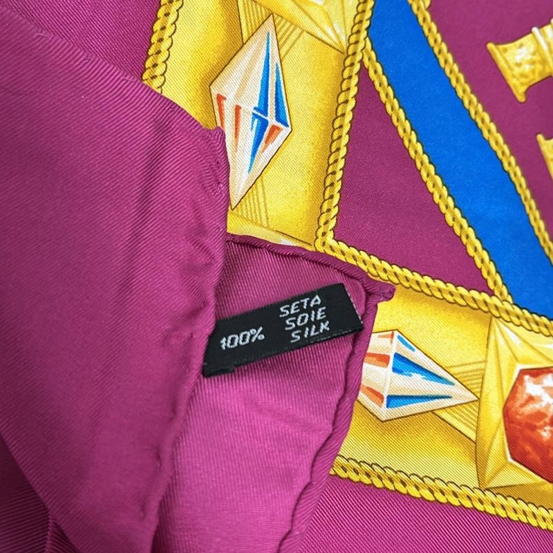 Celine Scarf Excellent Condition - Purple X Yellow X Multi