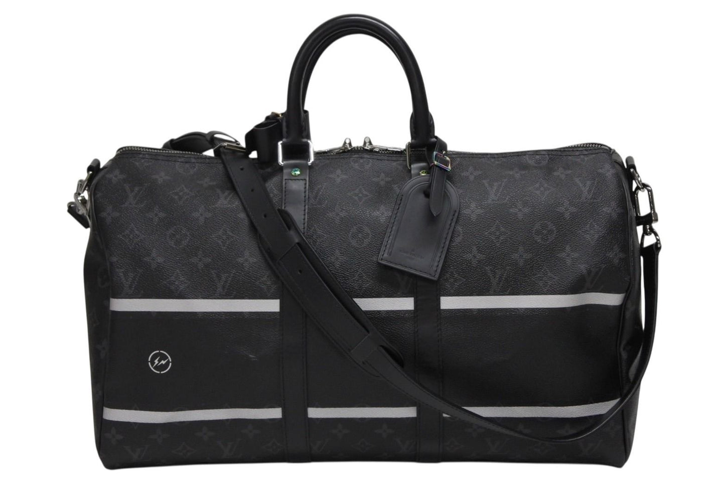Louis Vuitton Boston Bag Keepall Bandouliere 45 Hiroshi Fujiwara Fragment Black