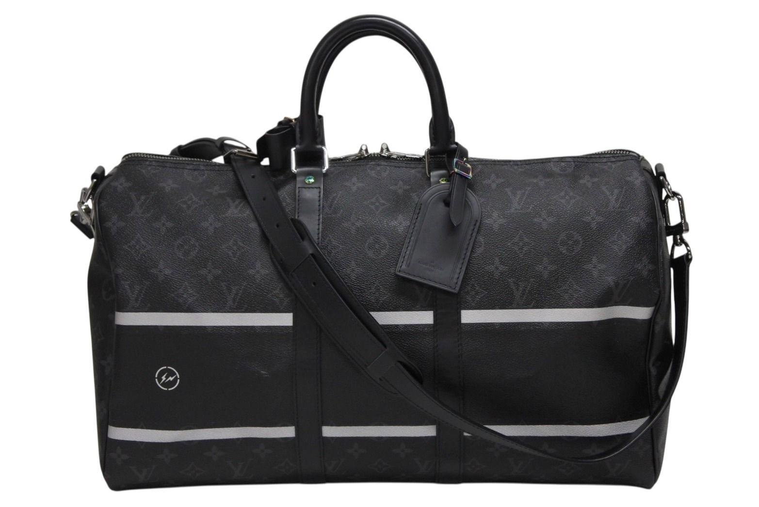 Louis Vuitton Boston Bag Keepall Bandouliere 45 Hiroshi Fujiwara Fragment Black