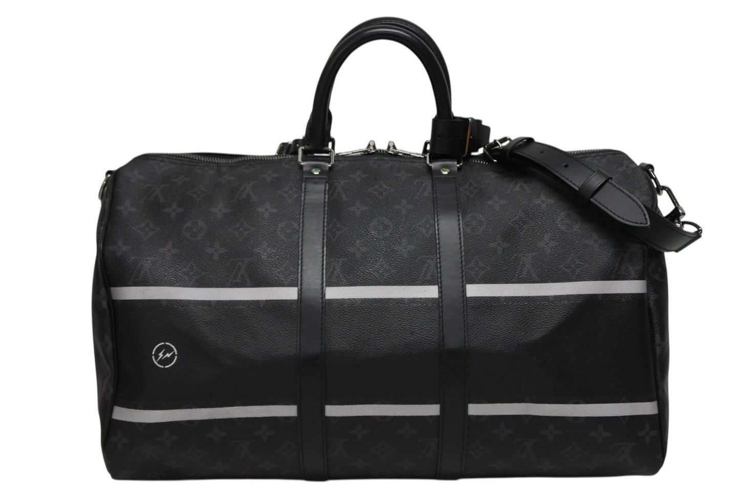 Louis Vuitton Boston Bag Keepall Bandouliere 45 Hiroshi Fujiwara Fragment Black — view 2